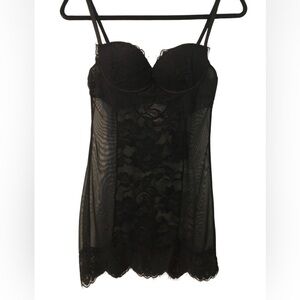 NWT_Women's Black Lingerie Lace Chemise_NWT